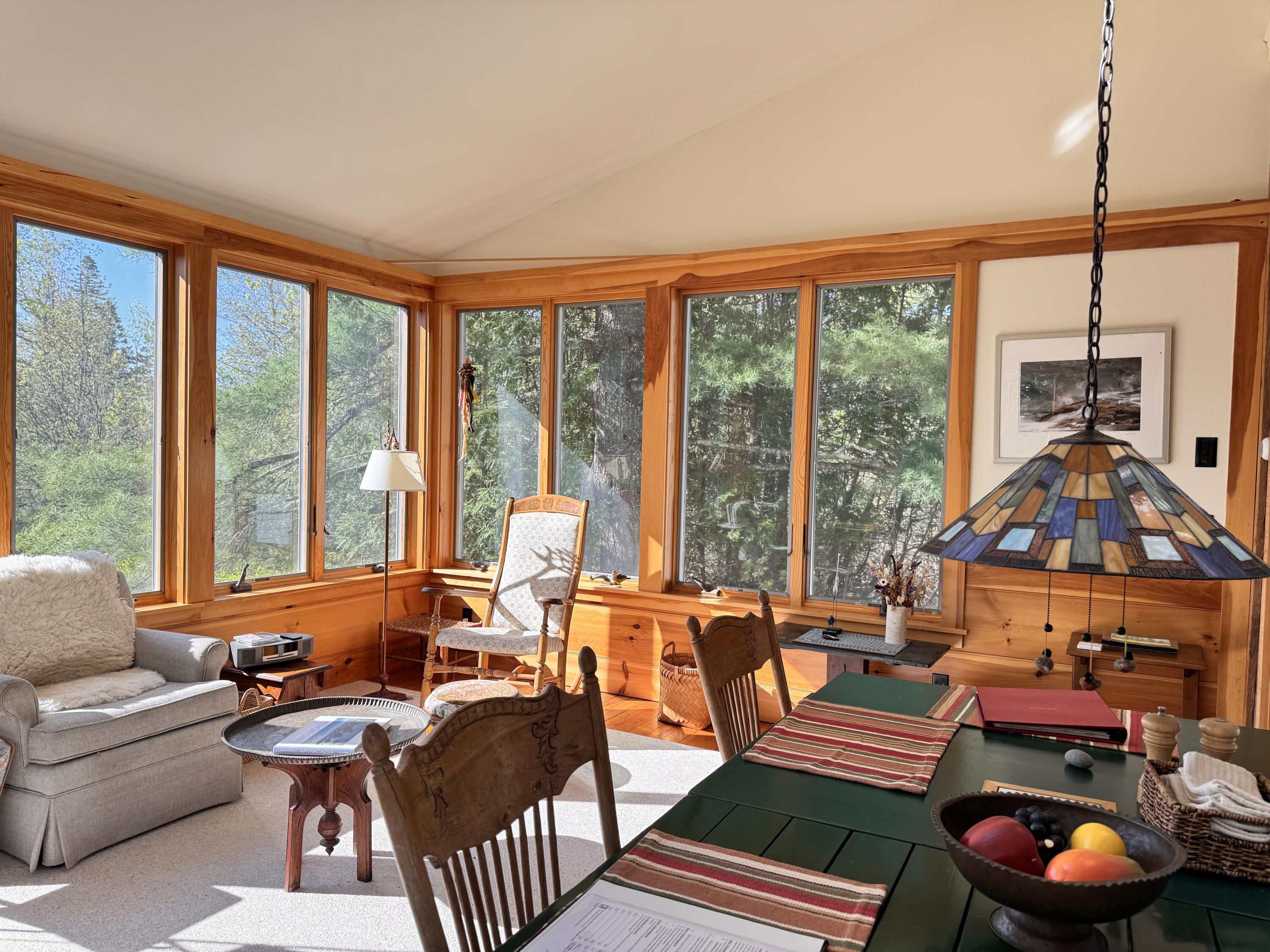 116 Bernard Road Bernard, ME 04612 - Photo 25 of 60 116 Bernard Road Sunroom from door
