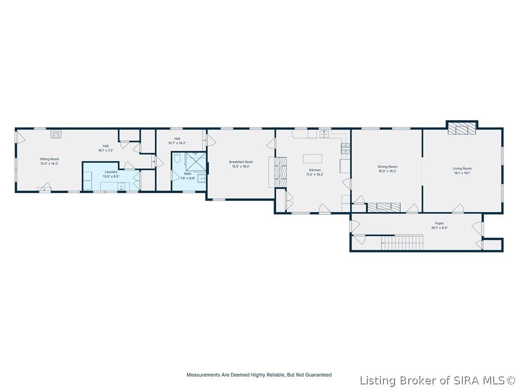 312 West 3rd Street Madison, IN 47250 - Photo 51 of 52 First Level Floor Plan