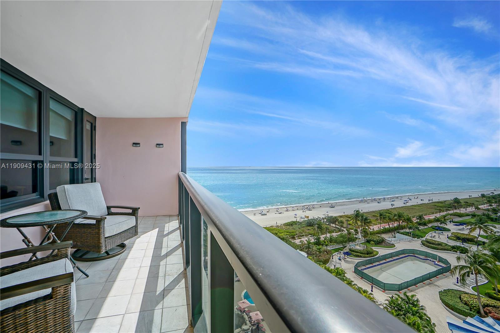 5225 Collins Avenue, Unit 1403 Miami Beach, FL 33140 - Photo 1 of 21 a view of a balcony with an outdoor space