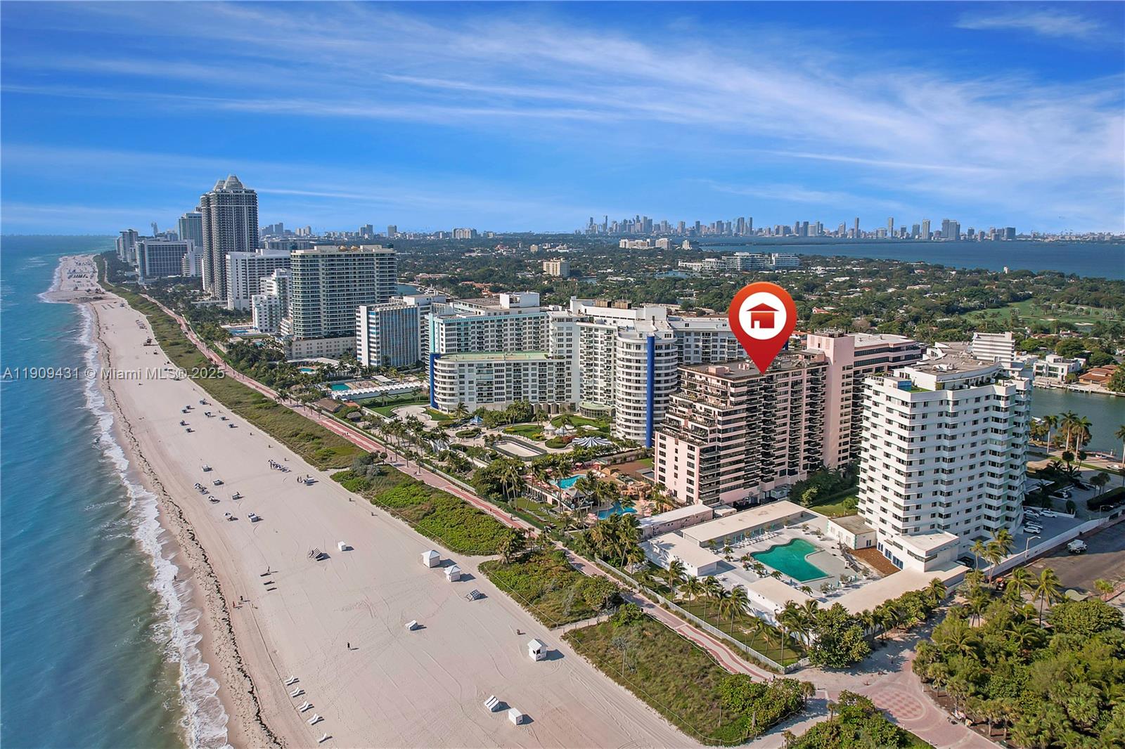 5225 Collins Avenue, Unit 1403 Miami Beach, FL 33140 - Photo 21 of 21 a view of city from balcony