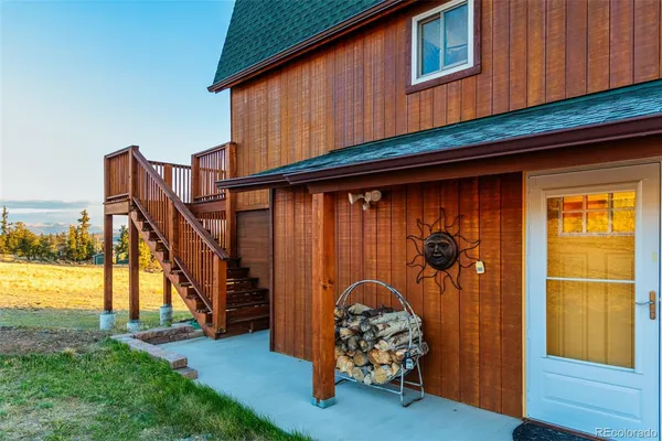a view of outside space and mountain view