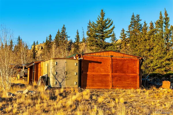a view of swimming pool with mountain view