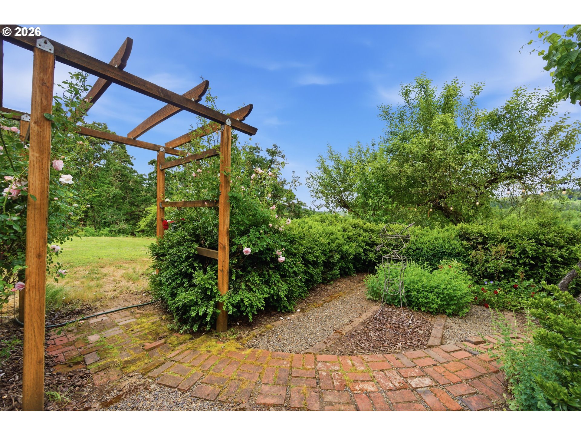 13880 McCaleb Road Monmouth, OR 97361 - Photo 41 of 44 a view of a backyard with garden