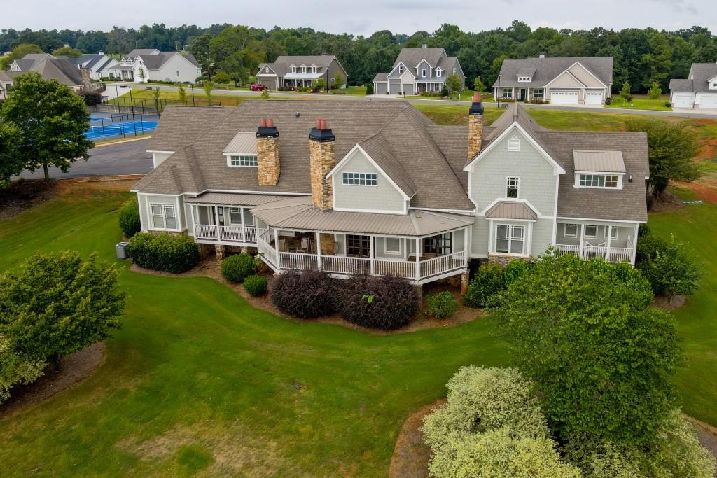 154 Greenview Court Homer, GA 30547 - Photo 41 of 44 an aerial view of residential house with yard and outdoor seating