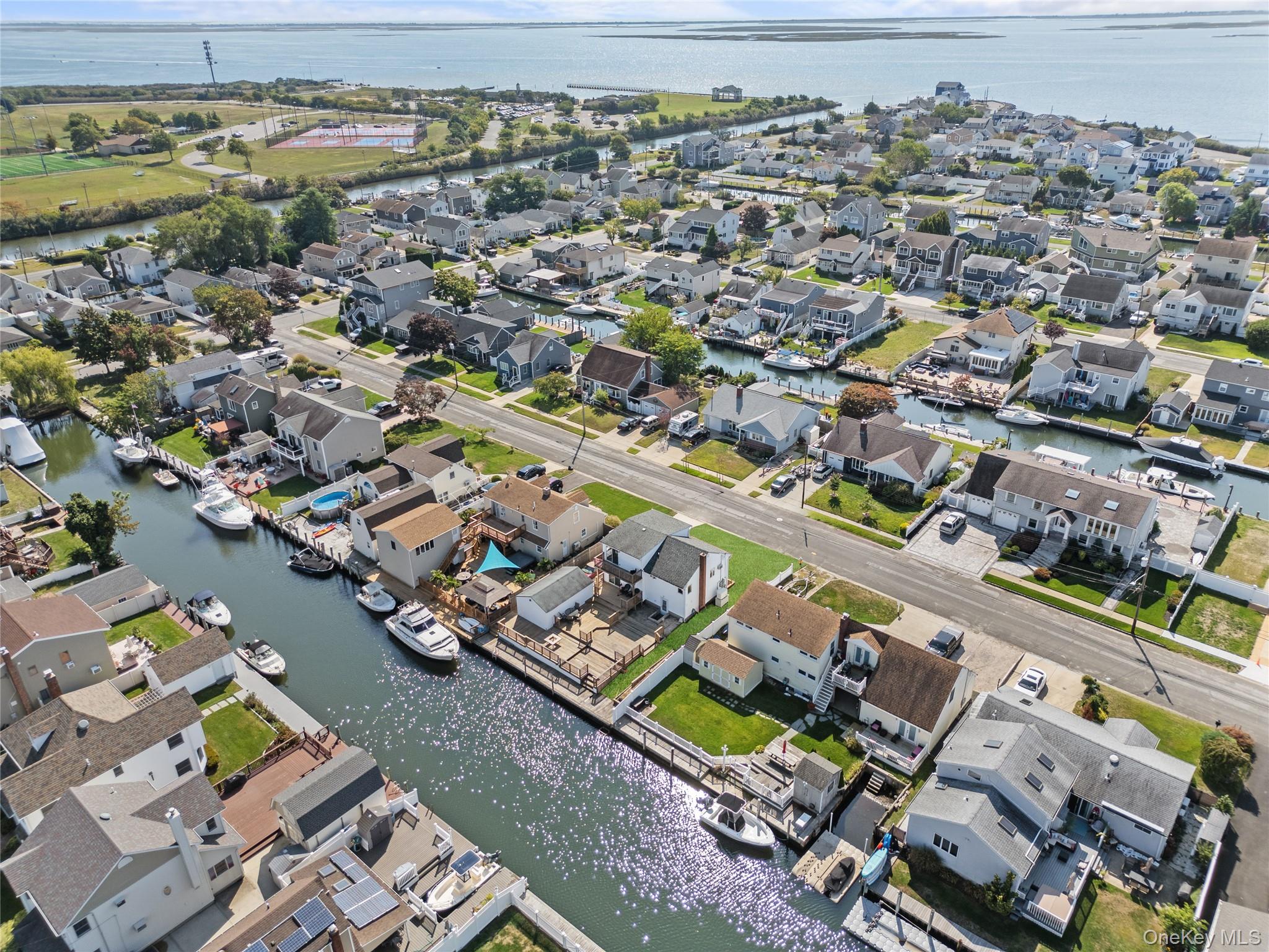 15 Hayes Road Amity Harbor, NY 11701 - Photo 31 of 46 an aerial view of a city