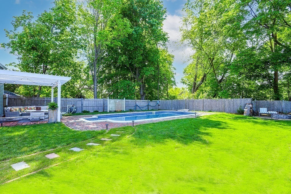 28 Maple Street Mendon, MA 01756 - Photo 36 of 39 a view of a garden with an outdoor space