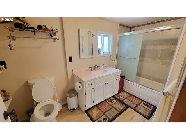 a view of a sink and a mirror