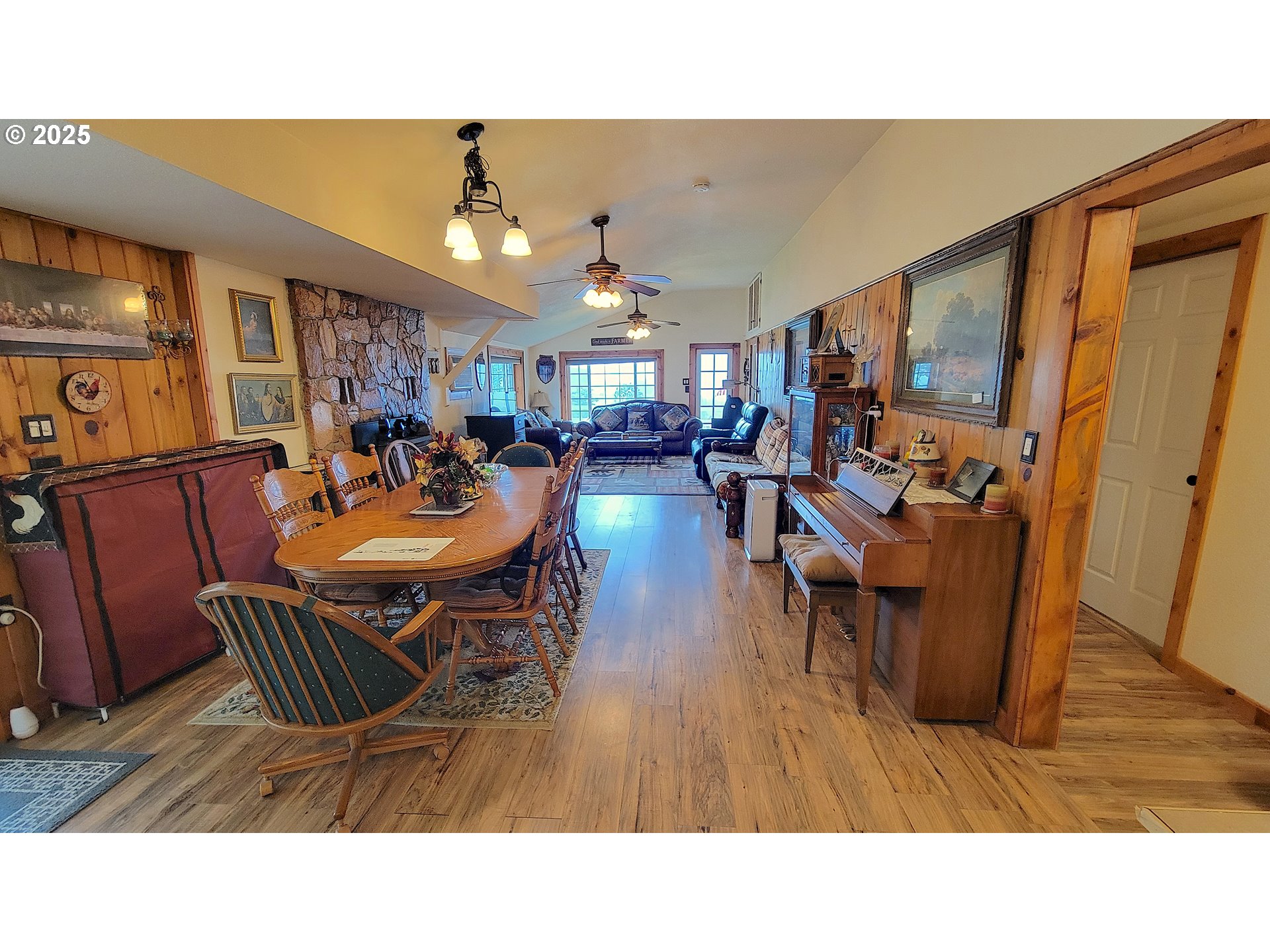 40300 Kahler Basin Road Spray, OR 97874 - Photo 7 of 26 a living room with dining room and wooden floor