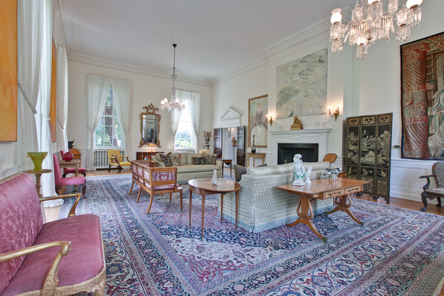 965 East Deerpath Road Lake Forest, IL 60045 - Photo 6 of 25 a living room with furniture a chandelier a rug and a chandelier