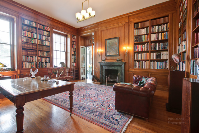 965 East Deerpath Road Lake Forest, IL 60045 - Photo 10 of 25 a living room with furniture a fireplace and a flat screen tv
