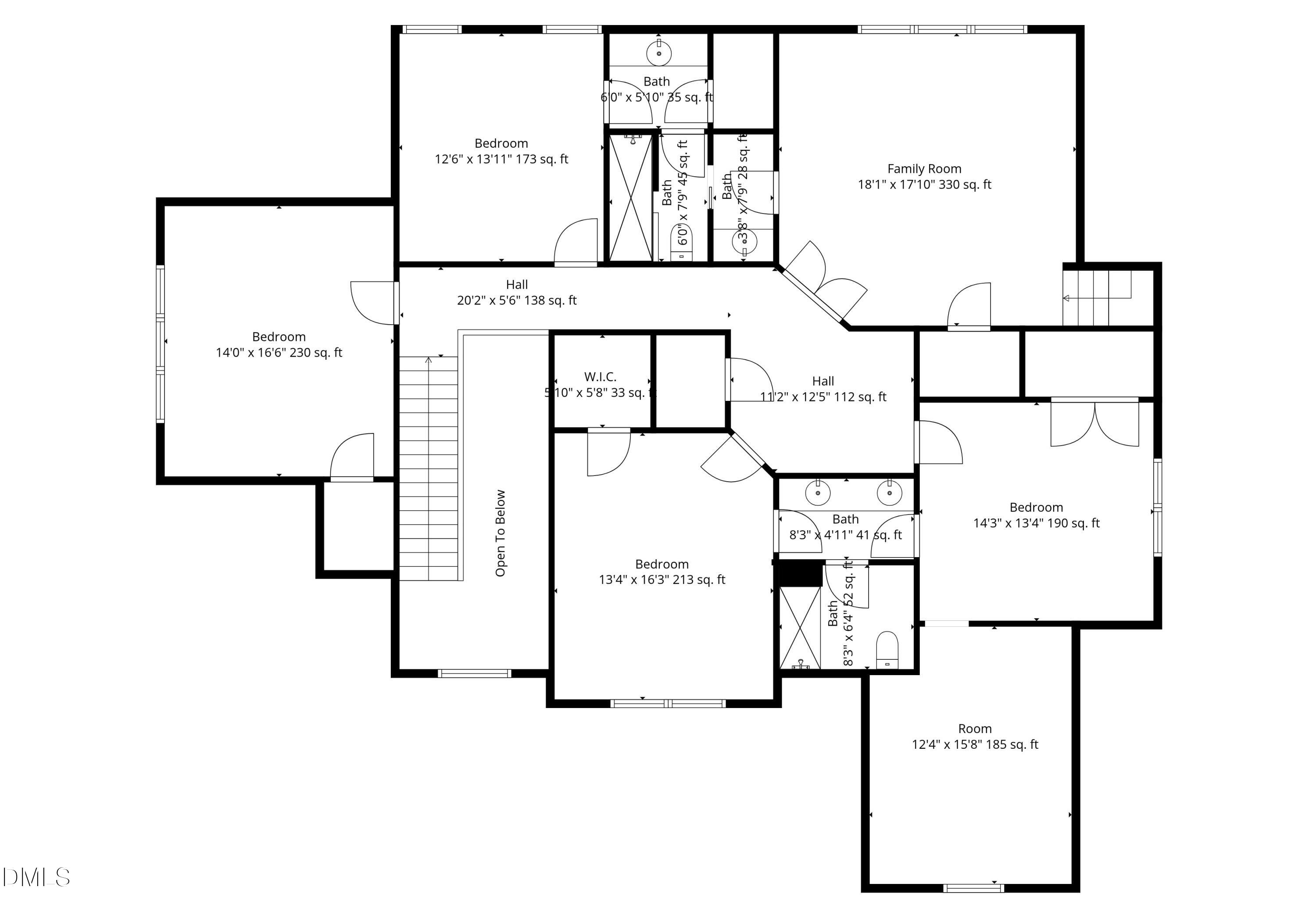 7313 Ryehill Drive Cary, NC 27519 - Photo 36 of 36 2nd Floor Plan