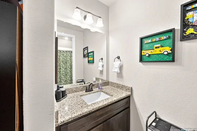 a view of a swimming pool with a yard