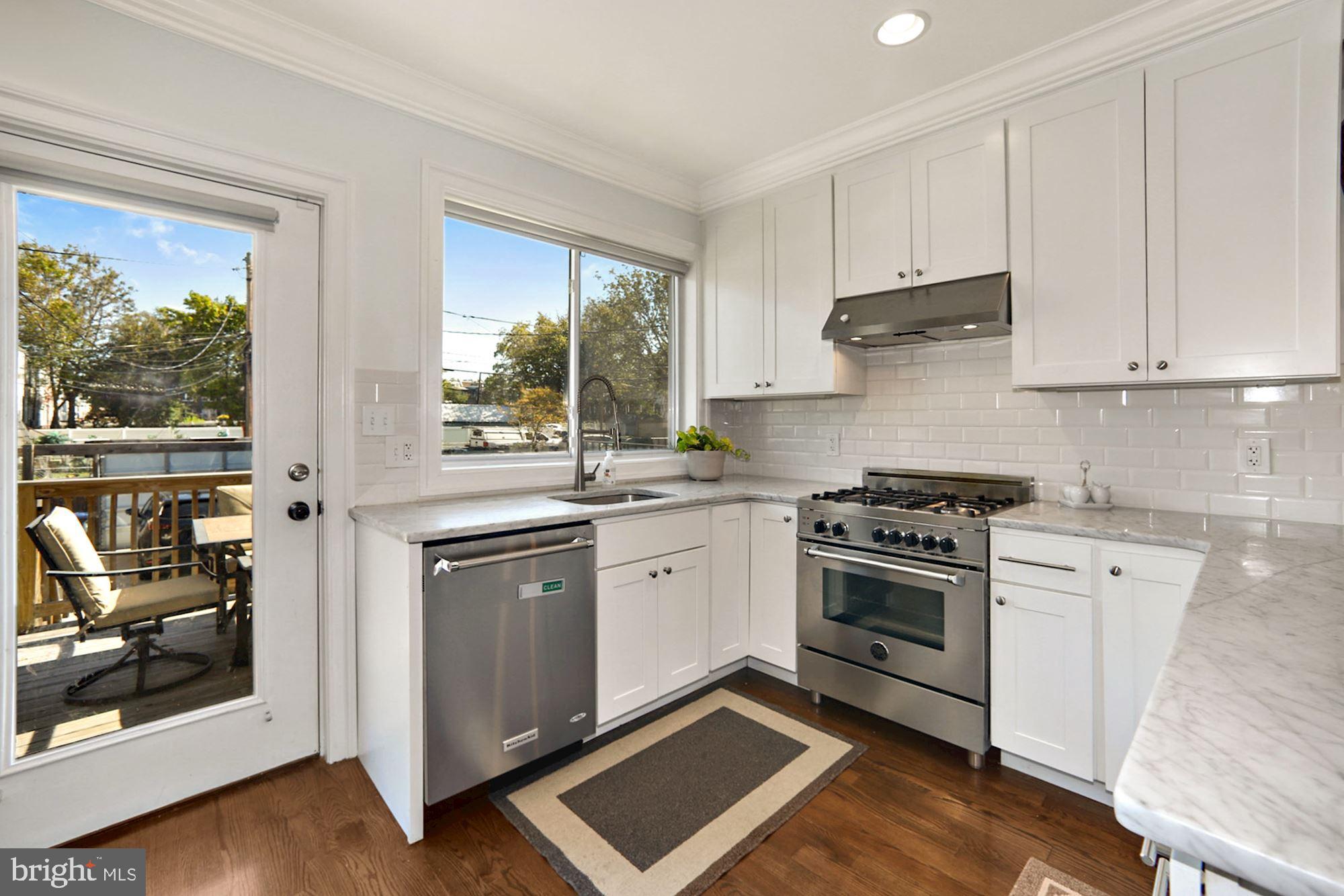 5233 5th Street Northwest Washington, DC 20011 - Photo 5 of 15 Gourmet Kitchen overlooking large sunny deck!