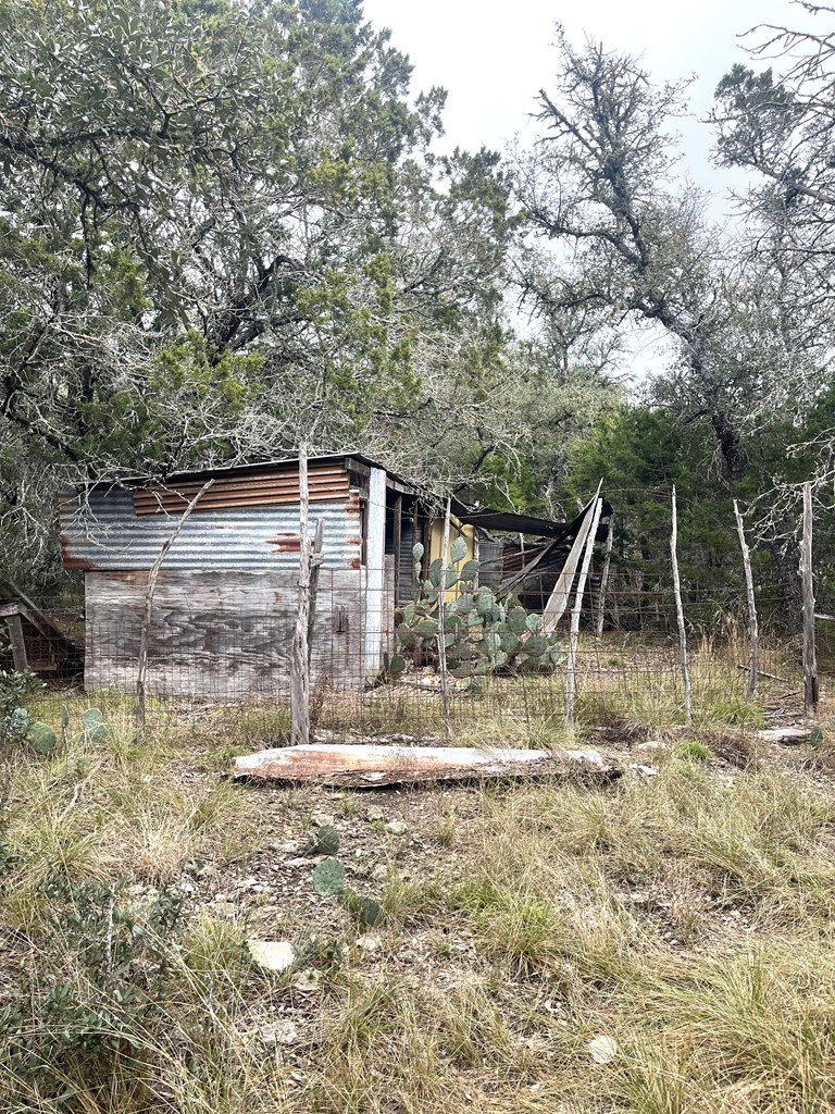 1029 Fairview Road Rocksprings, TX 78880 - Photo 32 of 44 a backyard of a house with plants and large trees