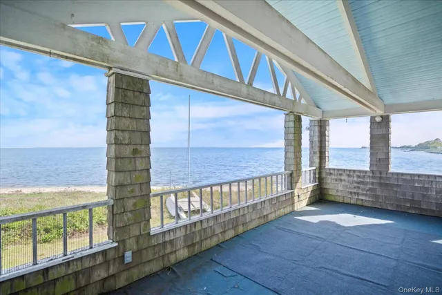 a view of a lake with a mountain