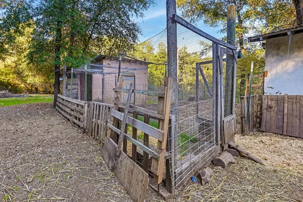 a view of a pathway both side of building