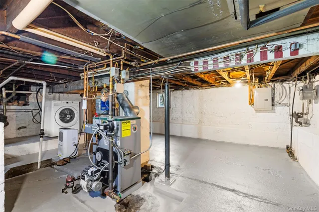 a view of a room with storage