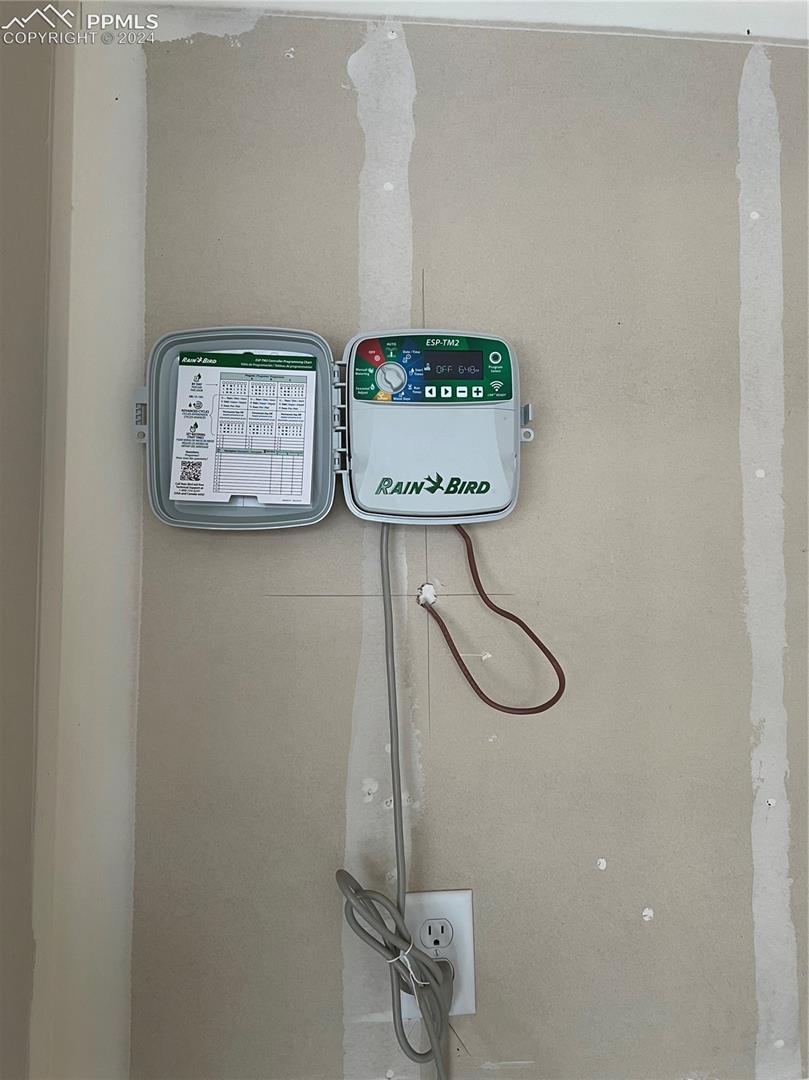 11066 Avena Road Peyton, CO 80831 - Photo 23 of 25 Sprinkler control panel in garage