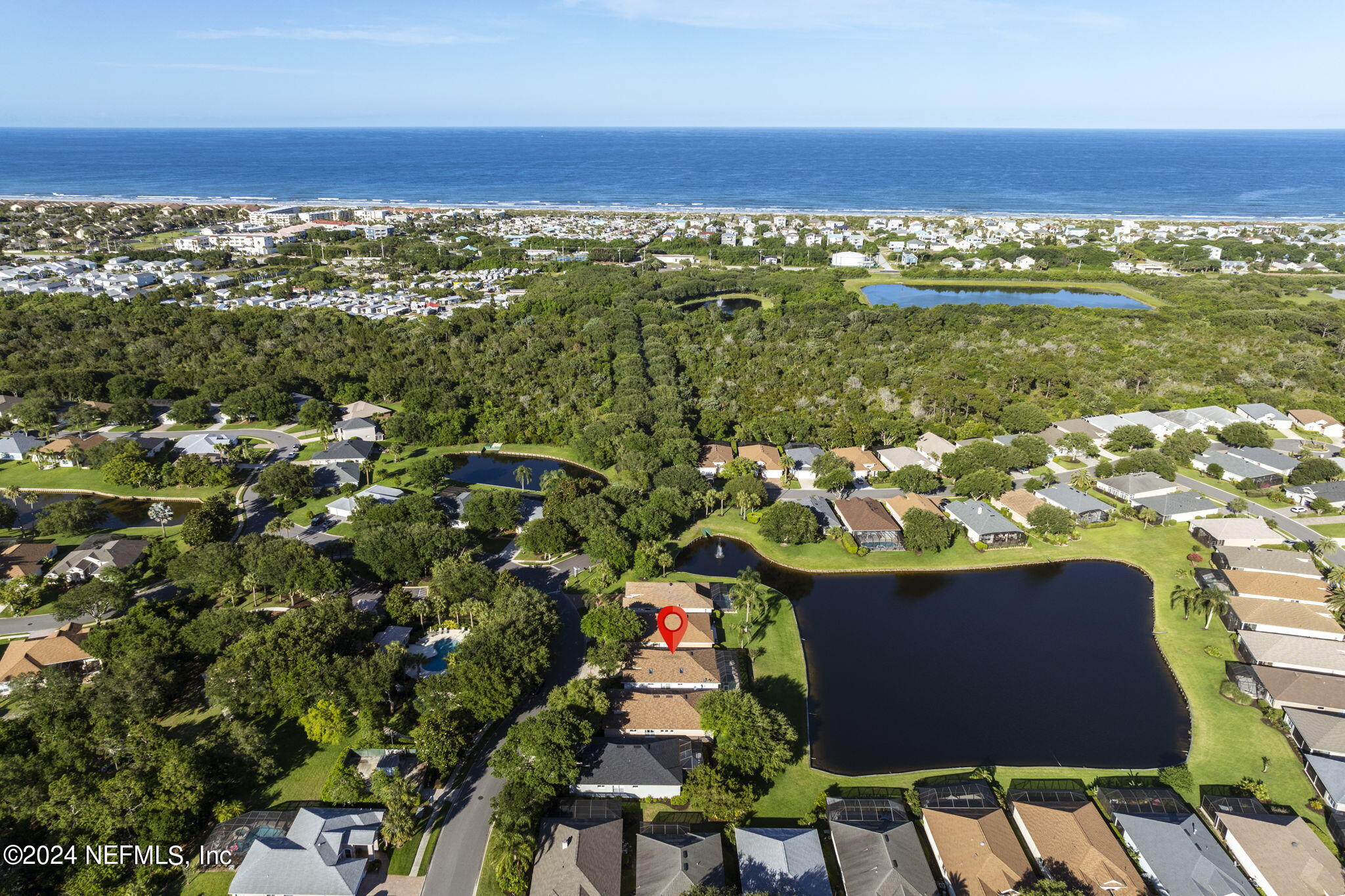 224 San Nicolas Way St. Augustine, FL 32080 - Photo 40 of 42 an aerial view of residential houses with outdoor space