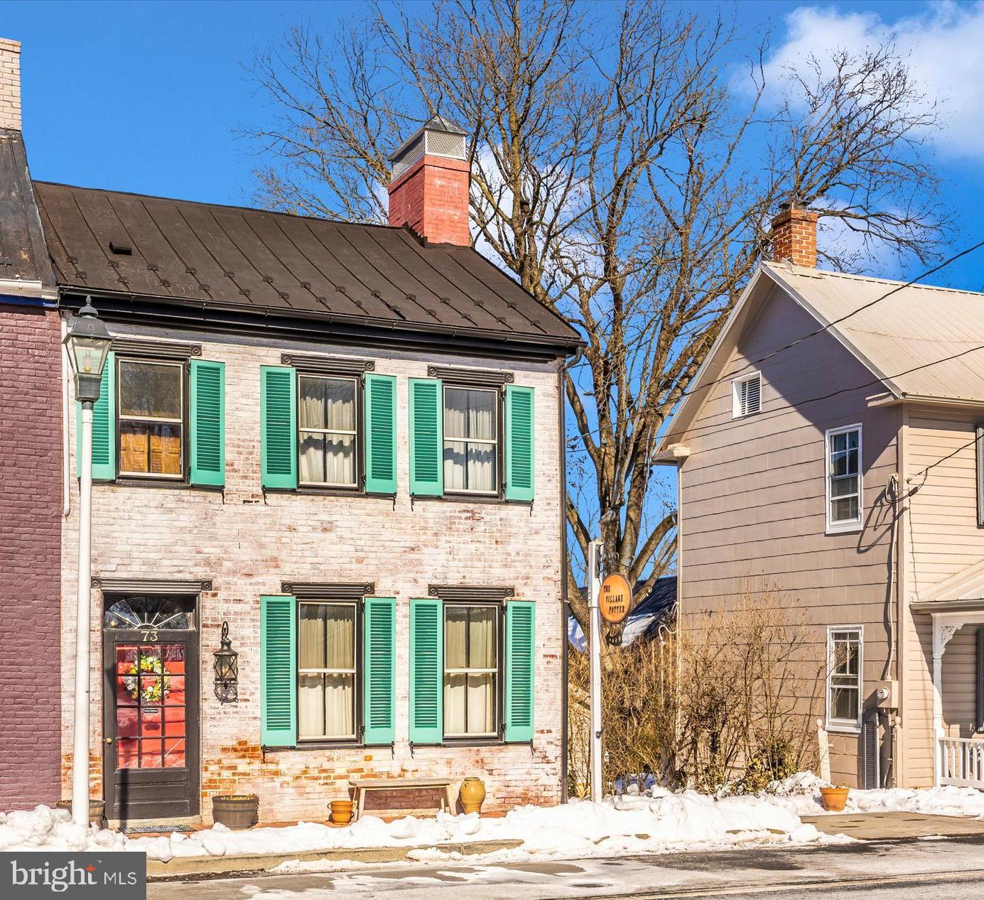 a view of a building with a outdoor space