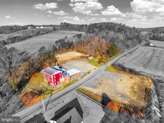 a view of a lake with a mountain