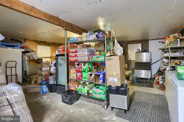 a view of storage and utility room