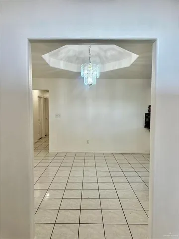 a view of an empty room