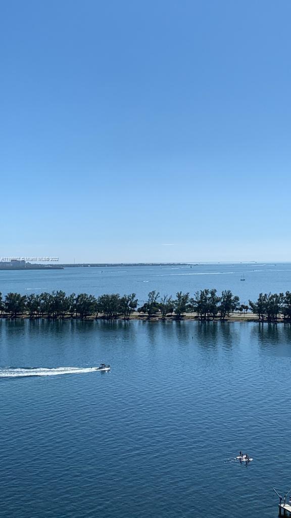 2101 Brickell Avenue, Unit 1709 Miami, FL 33129 - Photo 11 of 14 a view of a ocean with boats and trees in the background