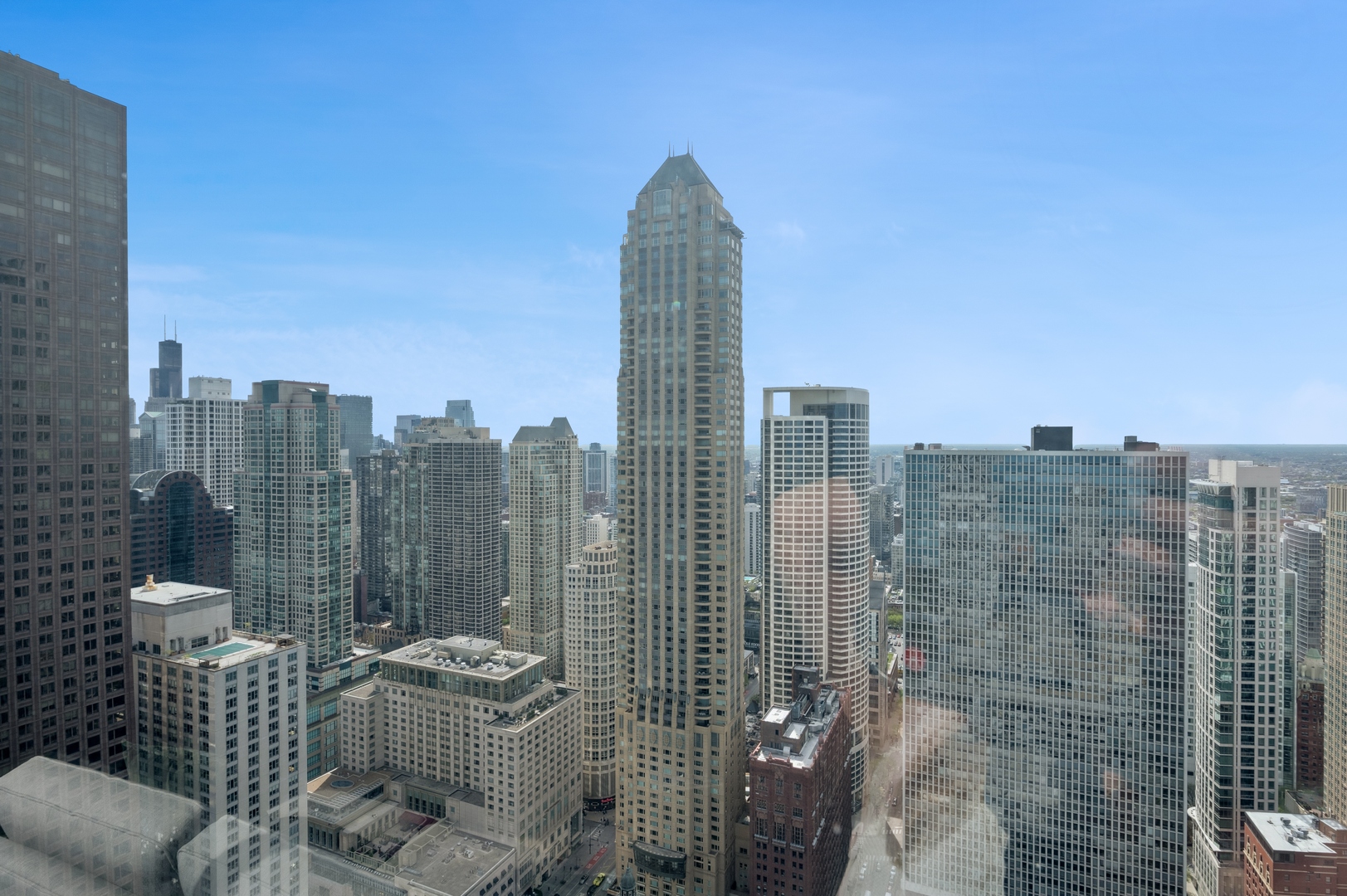 180 East Pearson Street, Unit 3701 Chicago, IL 60611 - Photo 30 of 36 a view of city with tall buildings