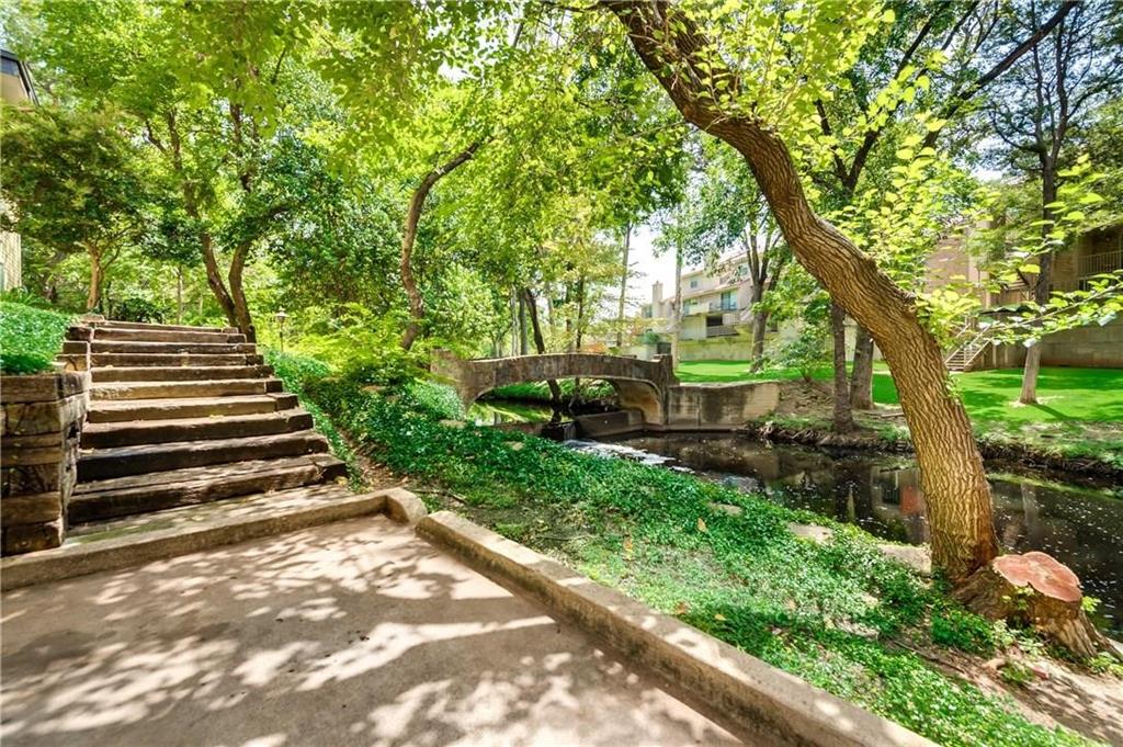 4845 Cedar Springs Road, Unit 368 Dallas, TX 75219 - Photo 30 of 38 a view of a yard with plants and a large tree