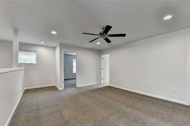 a view of an empty room