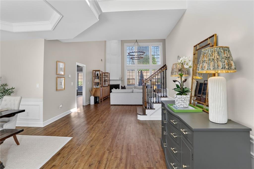 2355 Rosebrook Crossing Southeast Atlanta, GA 30339 - Photo 3 of 25 a living room with furniture and a wooden floor