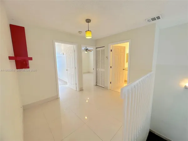 a view of an front door
