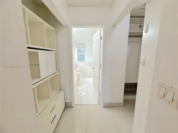 a view of a window in an empty room