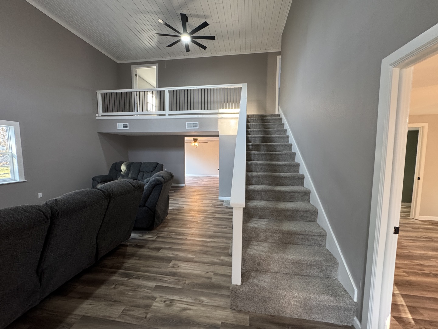1981 Watercress Lane Flora, IL 62839 - Photo 25 of 76 a living room with furniture and a stair