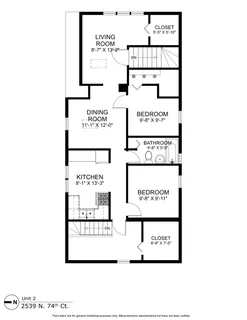 $479,000 | 2539 North 74th Court, Elmwood Park, IL 60707