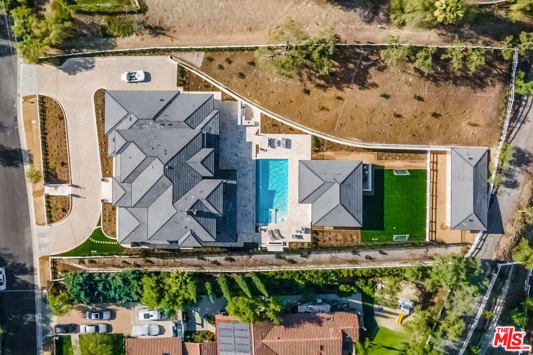 24961 Kit Carson Road Hidden Hills, CA 91302 - Photo 50 of 53 an aerial view of a house