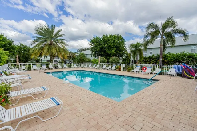 a park view with large trees