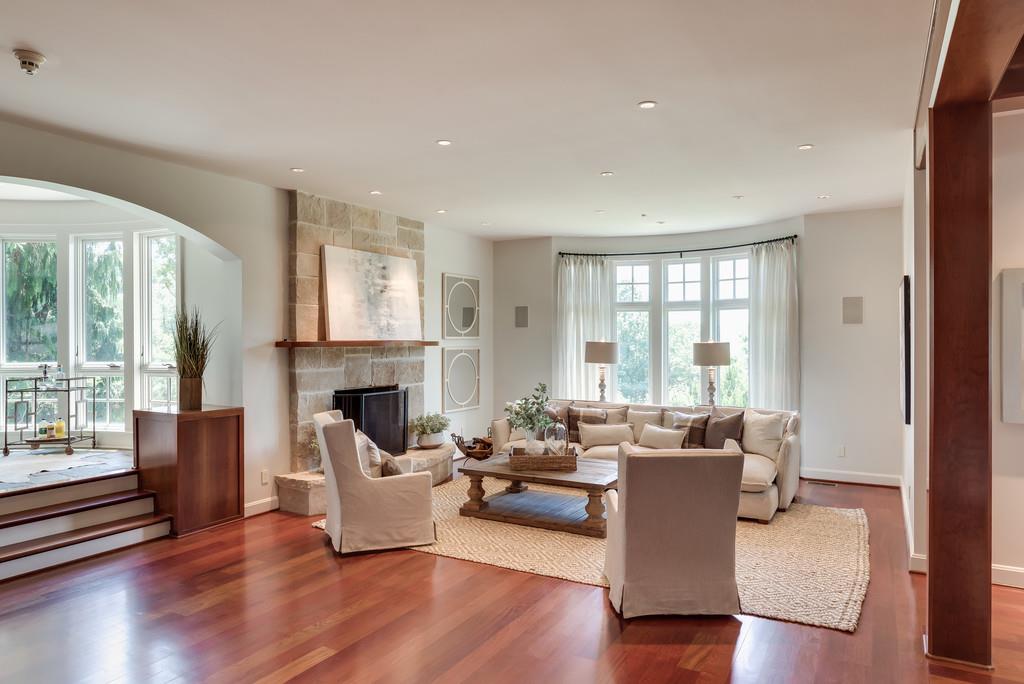 1710 Lawrence Road Franklin, TN 37069 - Photo 5 of 30 a living room with fireplace furniture and a large window