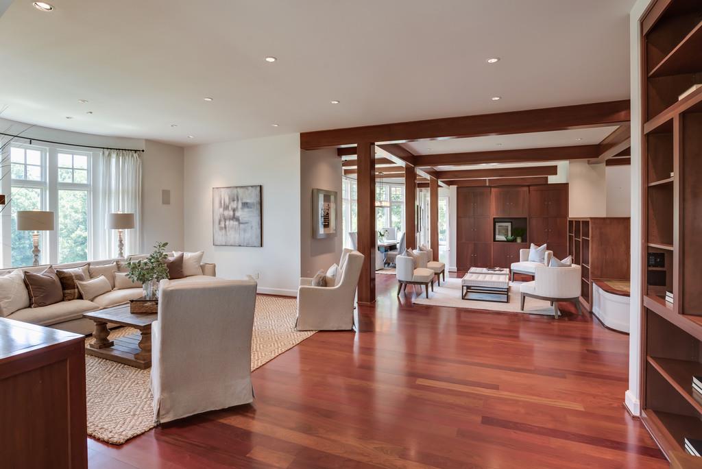 1710 Lawrence Road Franklin, TN 37069 - Photo 6 of 30 a living room with fireplace furniture and a large window