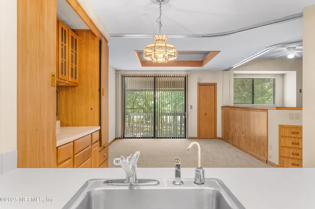 a view of a glass door with a glass door