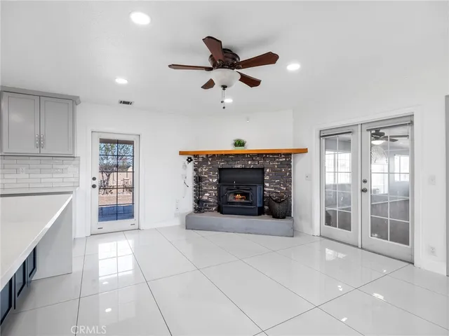 a bathroom with a sink vanity and a mirror