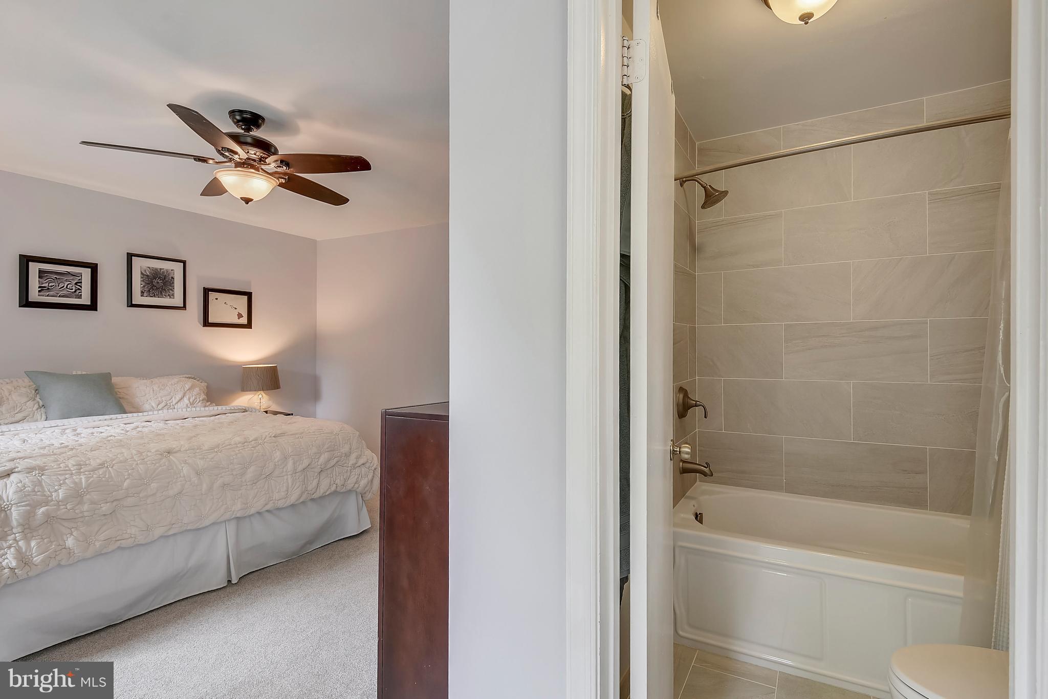 7433 Timberock Road Falls Church, VA 22043 - Photo 14 of 29 Luxury Master Bath with Deep Tub/Tile Shelf Inlay