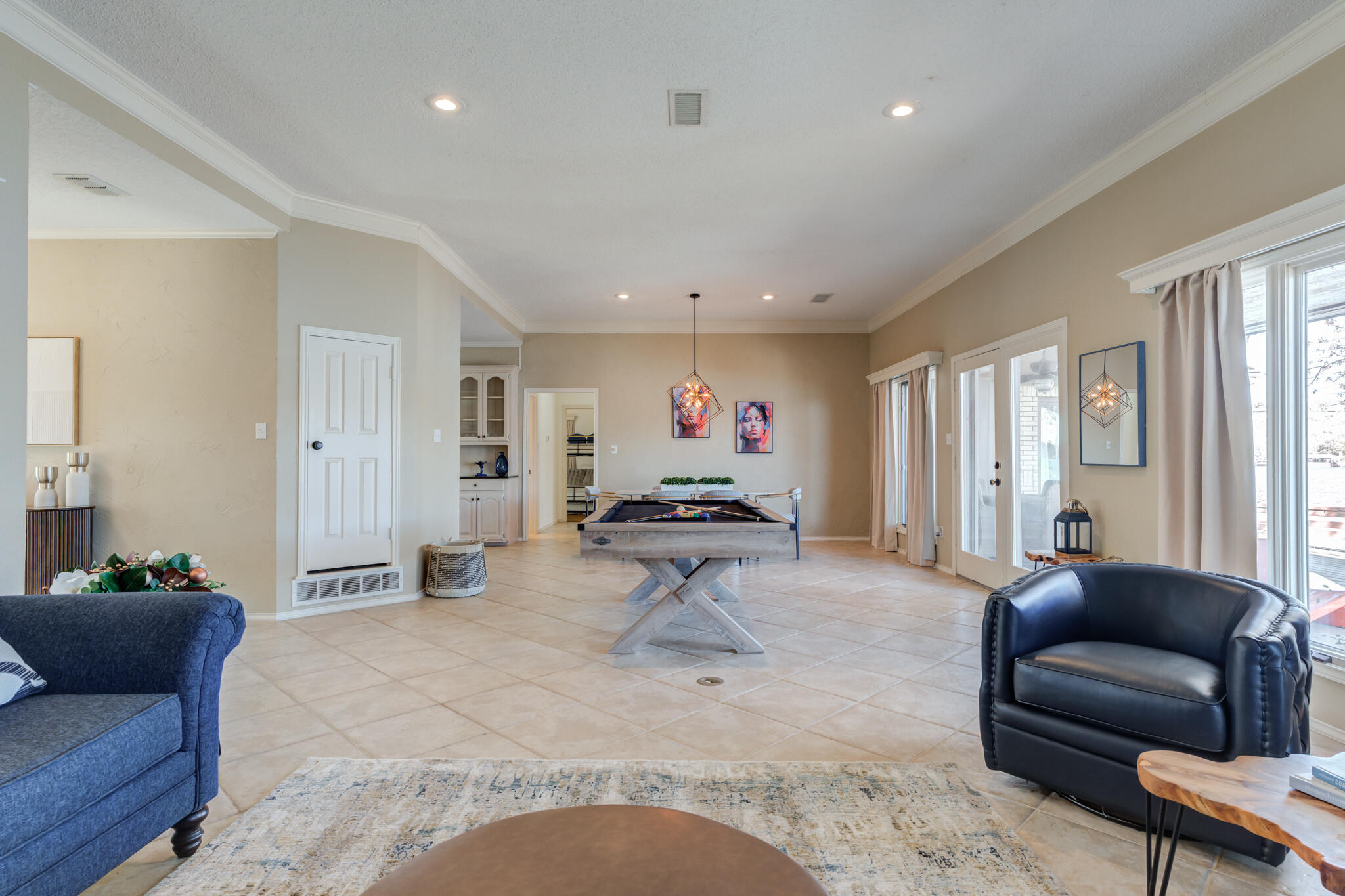 16 South Lake Shore Drive Ransom Canyon, TX 79366 - Photo 19 of 64 a living room with furniture and a large window