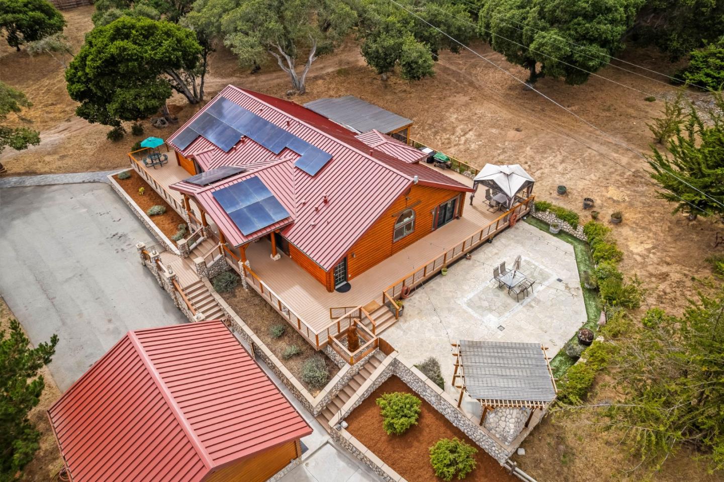 8697 Dyer Road Salinas, CA 93907 - Photo 47 of 94 an aerial view of a house with a yard