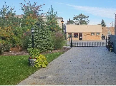 a view of a house with a garden