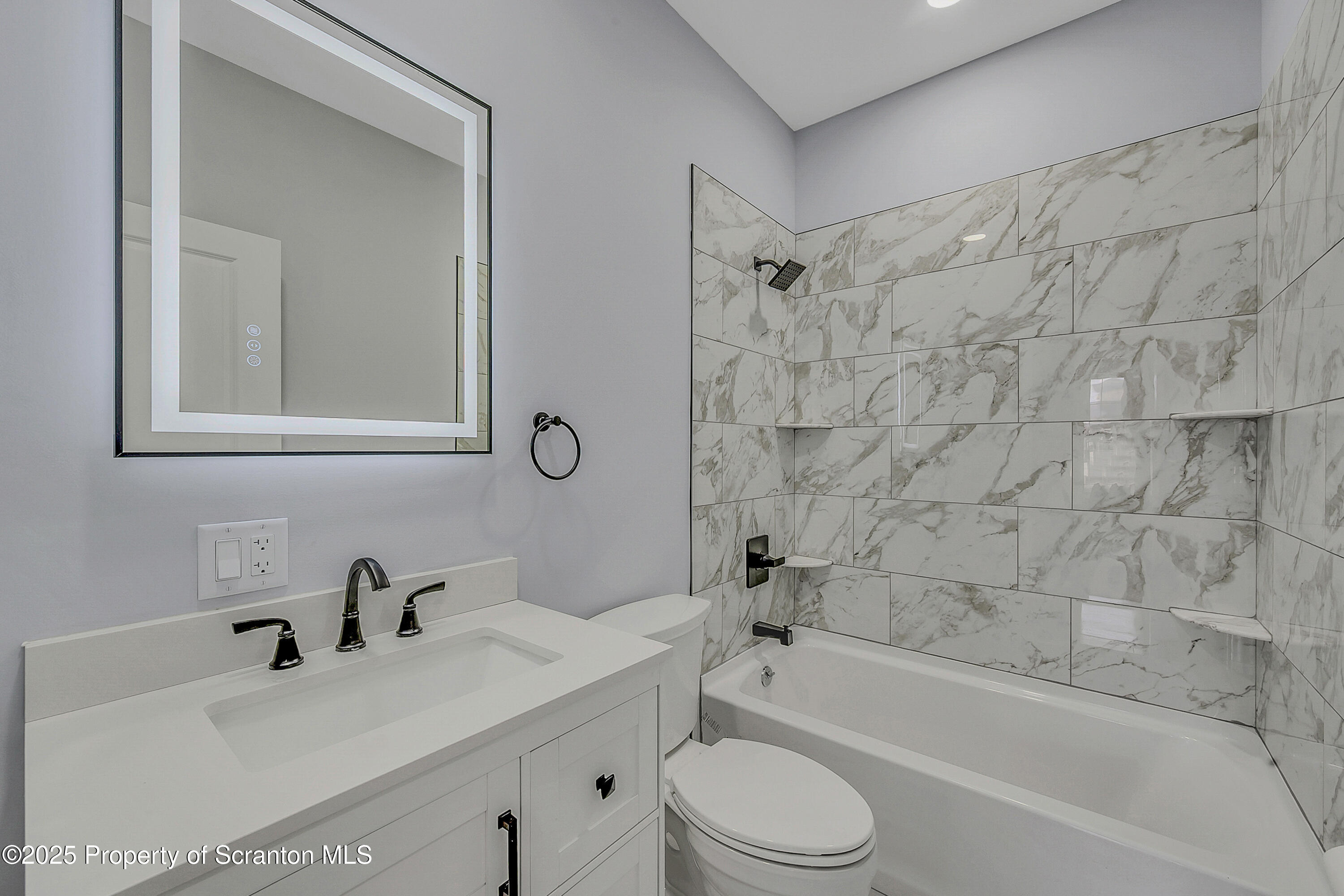 11 Riverview Drive Jessup, PA 18434 - Photo 48 of 58 a bathroom with a sink mirror toilet and bathtub