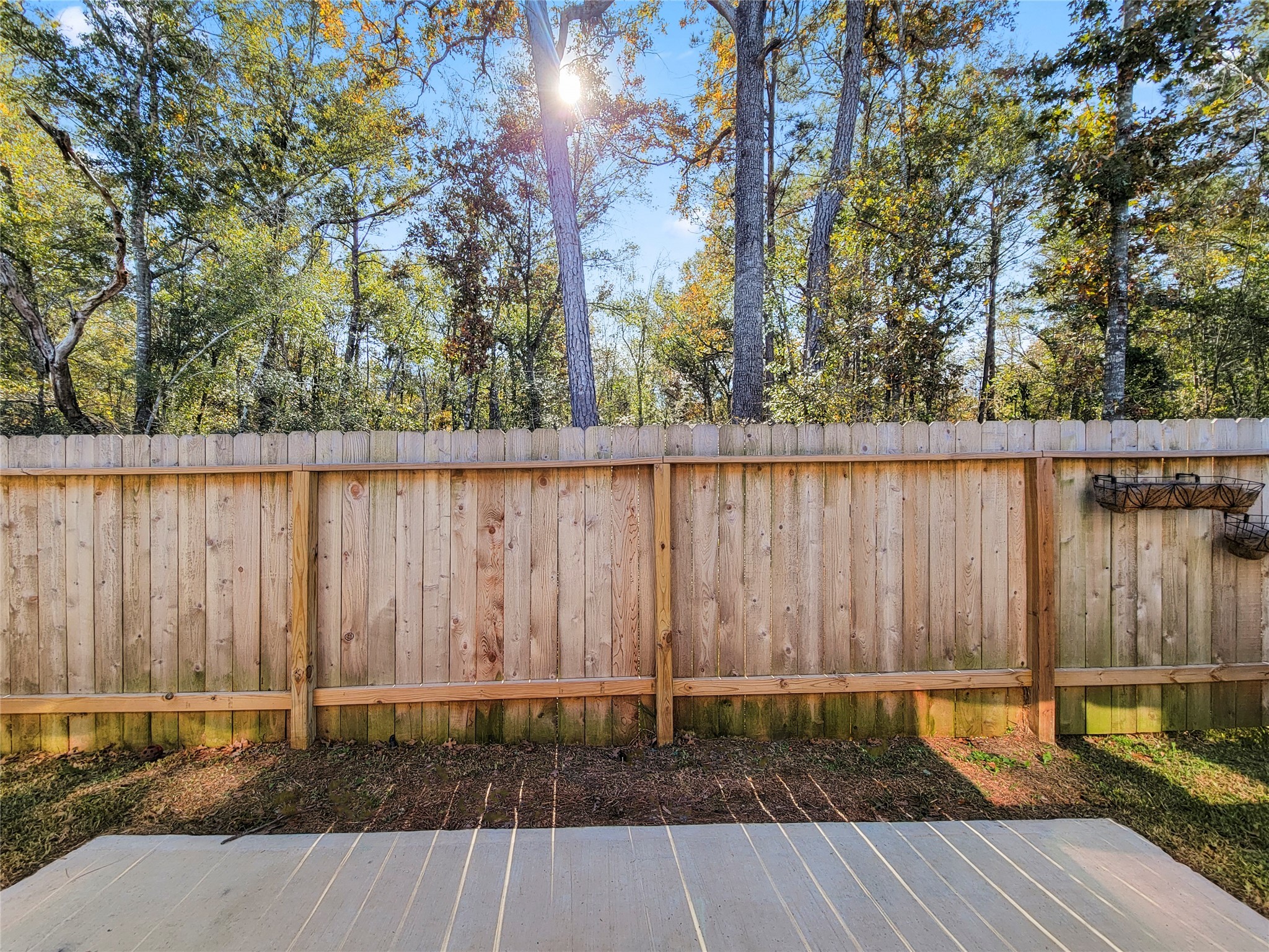 16954 Pandora Way Porter, TX 77365 - Photo 17 of 18 a view of a backyard with wooden fence