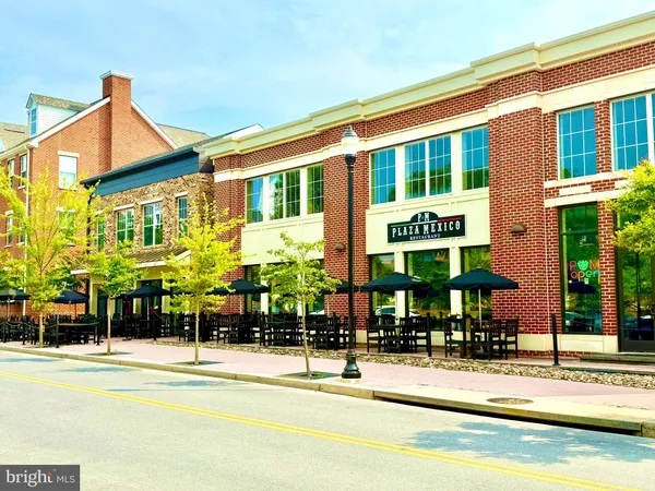 a view of a building with a street