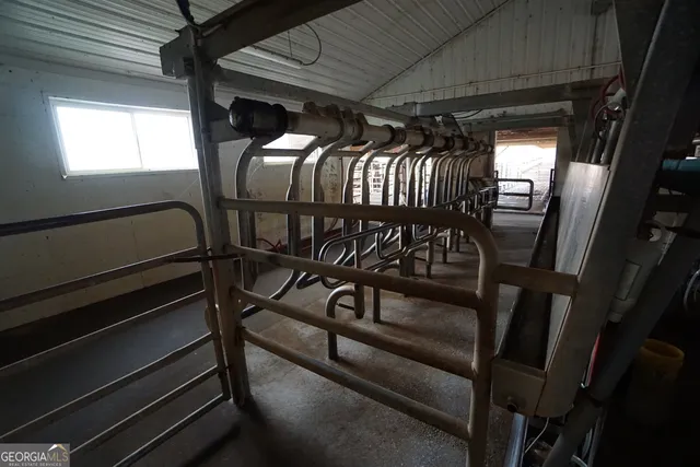 an outdoor view with patio